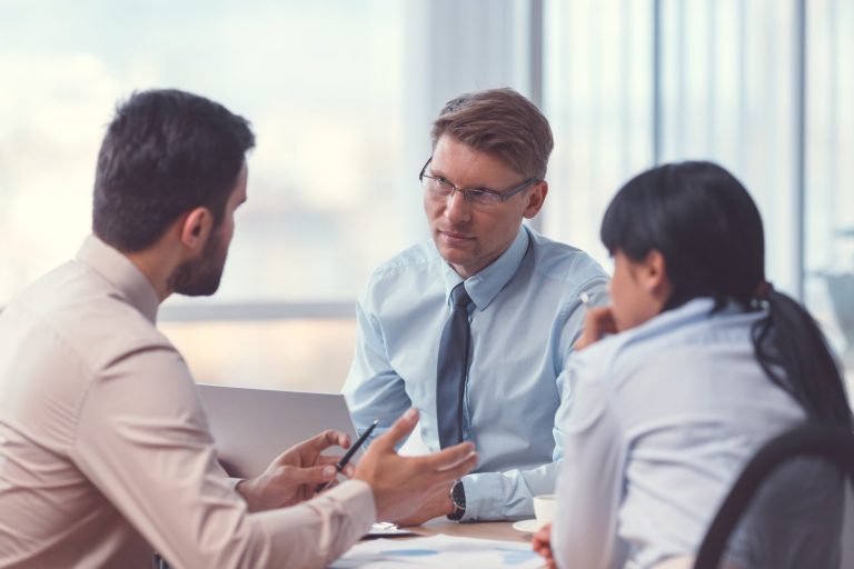 Business people at the meeting in office